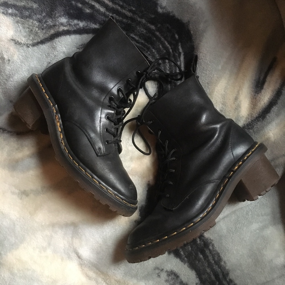 RARE Vintage Dr. Martens Heeled Boots In W Sz 6